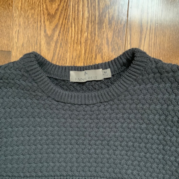 RAINFOREST Sweater in Black/Dark Grey. Size M. - Picture 2 of 9